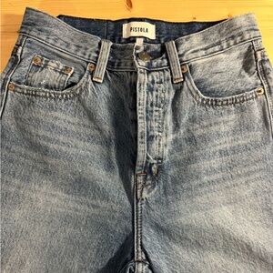 PISTOLA Light Wash Blue High-Rise Jeans